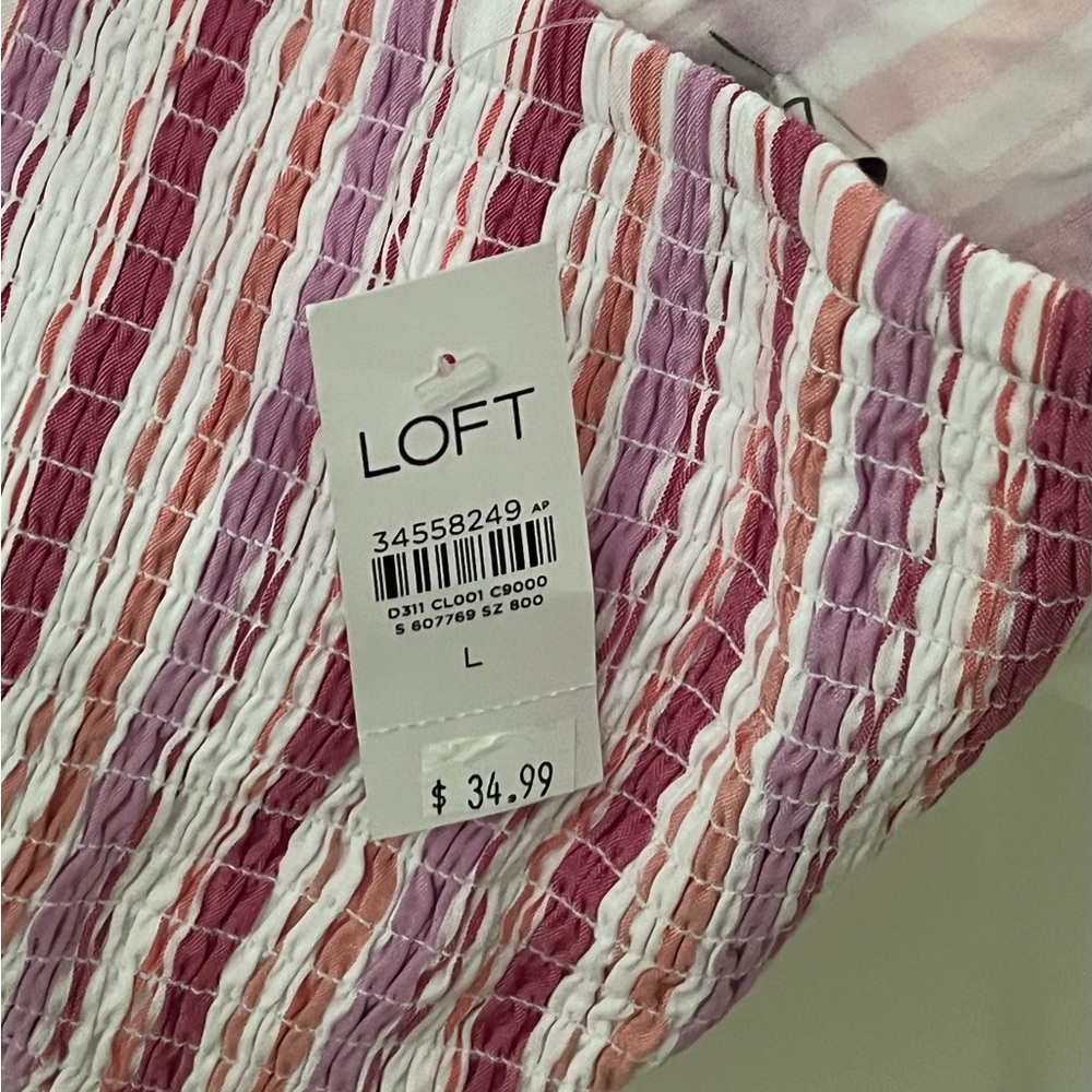 LOFT Multicolor Striped Top - Picture 4 of 4